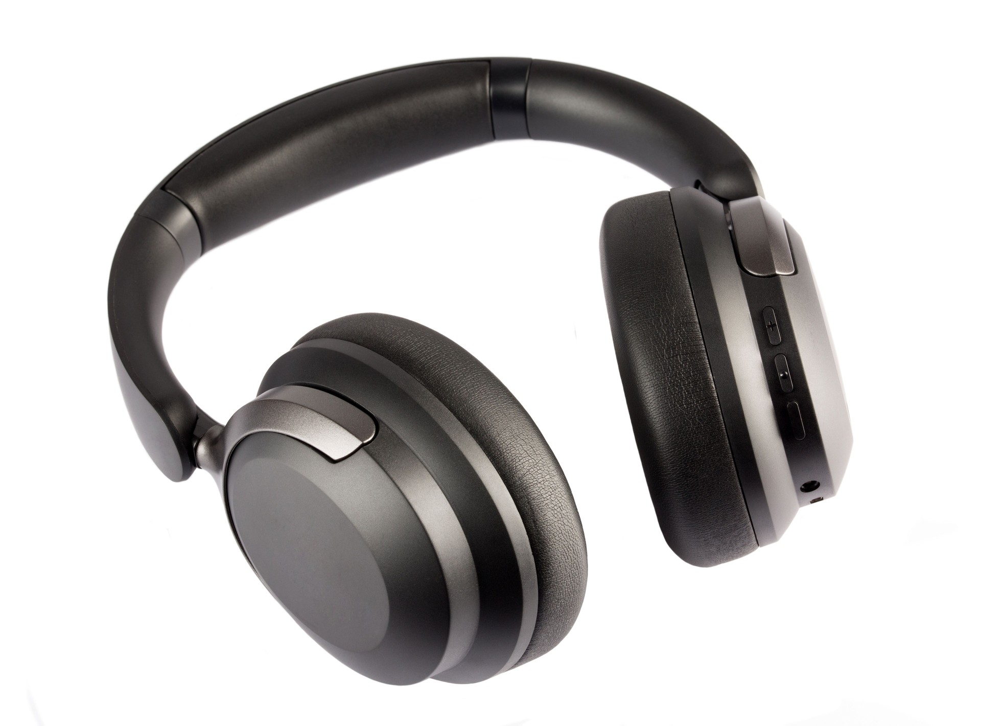 Black wireless headphones